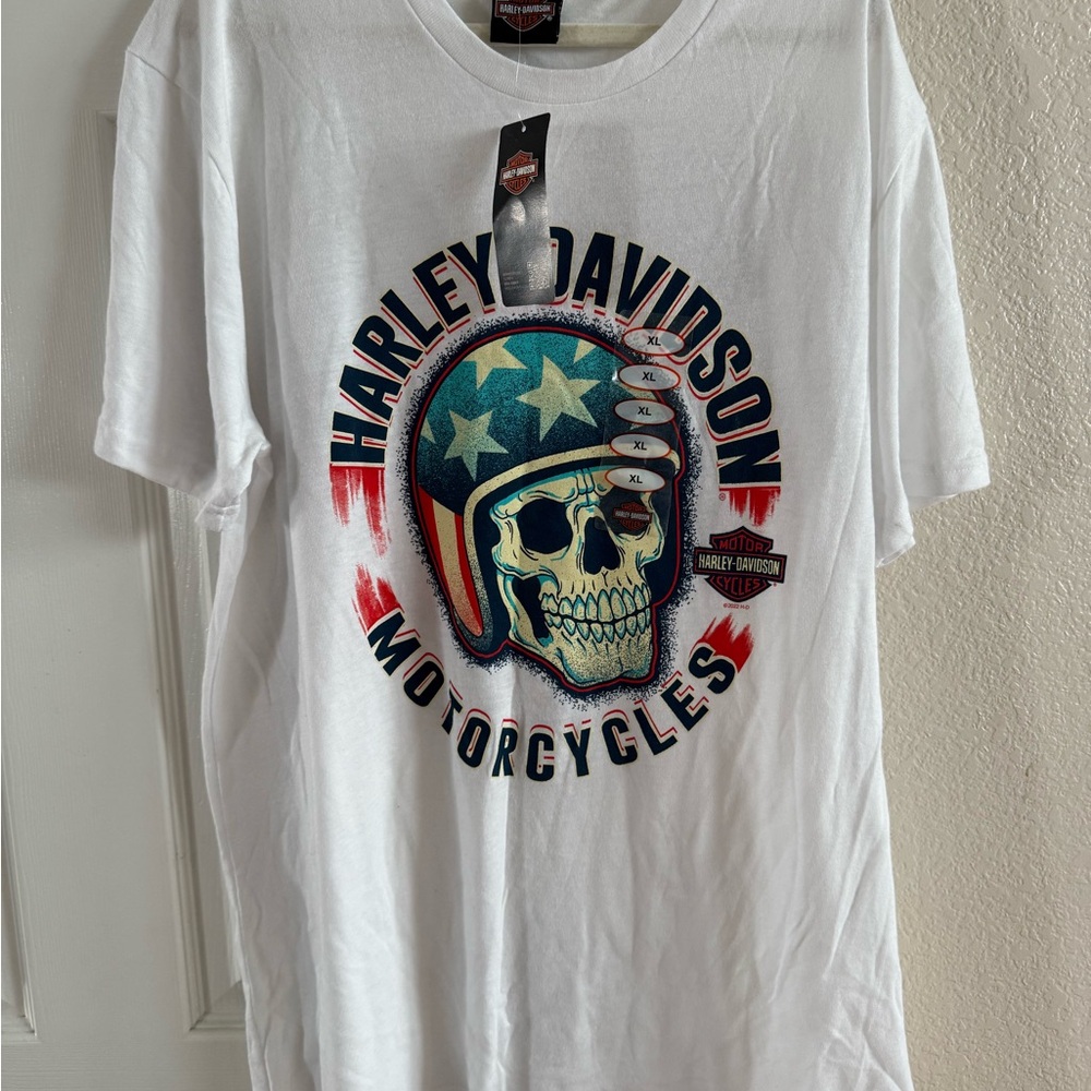 Harley-Davidson White Graphic Men's Colorado shirt